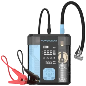 جامپ استارتر و پمپ باد 3 در 1 پاورولوژی Powerology 3-In-1 Jump Starter & Tire Inflato