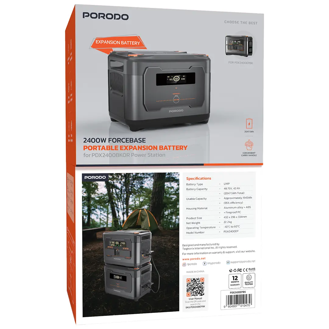 باتری مکمل پاور استیشن قابل حمل 2400 وات مدل PDX2400EPBK پرودو 