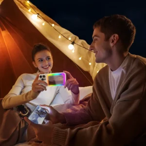 پاوربانک مگ سیف پرودو همراه با آینه چراغ دار Porodo 5000mAh MagSafe Power Bank