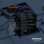 پاوربانک مدل LARA ظرفیت 80000 میلی آمپری پرودو Porodo Lara 80000mAh Power Bank