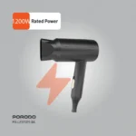سشوار تاشو مدل LFST071 با توان ۱۲۰۰ وات پرودو Porodo Lifestyle 1200W Foldable Hair Dryer