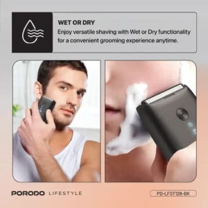 Porodo Lifestyle Dual Blade Pocket Shaver Black 2