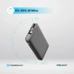 Powerology 10000mAh Retractable Cable Power Bank