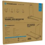 Powerology 2-In-1 Foldable Treadmill With Massage Pad