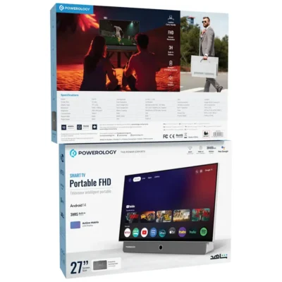 تلویزیون قابل حمل پاورولوژی FHD هوشمند Powerology Portable FHD Smart TV