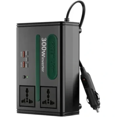 اینورتر خودرو مدل GC-300 پرودو Green Lion GC 300 Car Inverter 7 in 1 Multi Port