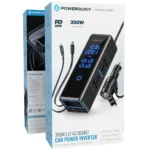 اینورتر خودرو مدل PWCPI300W پاورولوژی Powerology 300W x2 AC Socket Car Power Inverter