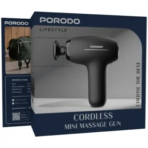 Porodo Lifestyle Cordless Mini Massage Gun Black