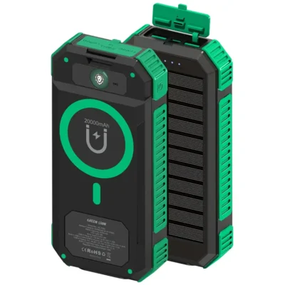 پاوربانک Solar Flex ظرفیت 20000 میلی آمپری گرین لاین Green Lion Solar Flex 20000mAh Power Bank