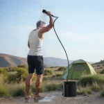 دوش کمپینگ 20 لیتری گرین لاین Green Lion Camping Shower