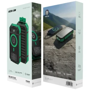Green Lion Solar Flex 20000mAh Power Bank Green Black2