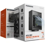 پنکه شارژی رومیزی مه پاش پرودو Porodo Air & Mist Portable Cooling Fan PDLSMFAN - Image 2