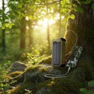 Powerology Solara Solar Power Bank Khaki5