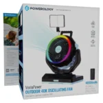 پنکه شارژی و فن چند منظوره پاورولوژی Powerology VentoPower Outdoor PWMDF92BLBK - Image 2