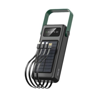 پاوربانک Solar Max ظرفیت 30000 میلی آمپری گرین لاین Green Lion Solar Max 30000mAh Powerbank