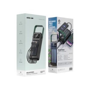 Green Lion Solar Max 30000mAh Powerbank Black