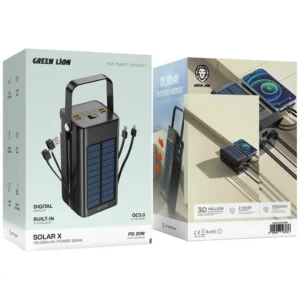 Green Lion Solar X Power Bank Black2