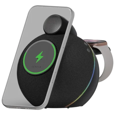 شارژر بی سیم Aira با اسپیکر لِولو Levelo Aira Wireless Charger With Speaker