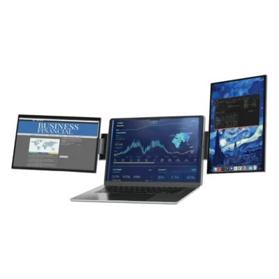 مانیتور SkyFold دوگانه قابل حمل پاورولوژی Powerology SkyFold Dual Display Laptop Monitor