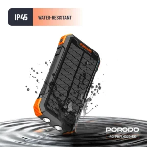 Porodo Power Bank 20000mAh 4 Panel Solar Black 1