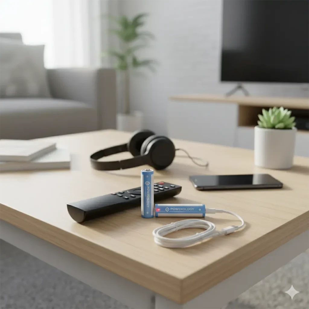 Powerology AA 2 Pack USB C Rechargeable White Blue 1.webp3 1