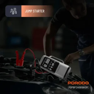 جامپ استارتر و پمپ باد 6 کاره پرودو Porodo Multi-Function 6-In-1 Power Tool Jump Starter