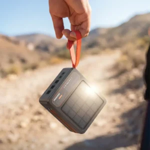 Porodo LAROS Solar Power Bank with LED Light Built In Cables 2