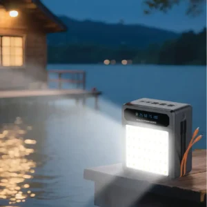 Porodo LAROS Solar Power Bank with LED Light Built In Cables 3