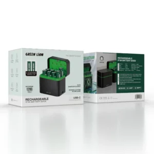 باتری قلمی و کیس باتری قابل شارژ GRB-1 گرین لاین