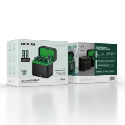 باتری قلمی و کیس باتری قابل شارژ GRB-1 گرین لاین