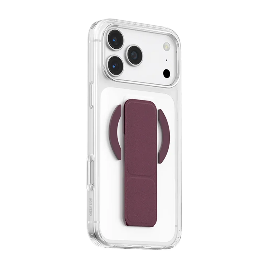قاب آیفون مگ سیف با جا كارتی Leather 17 / 18 Pro Max گرين لاين