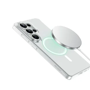 قاب گوشی شفاف مگ سیف Delgado S26 ultra گرین لاین