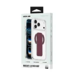 قاب آیفون مگ سیف با جا كارتی Leather 17 / 18 Pro گرين لاين - تصویر 5