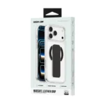 قاب آیفون مگ سیف با جا كارتی Leather 17 / 18 Pro Max گرين لاين - تصویر 6